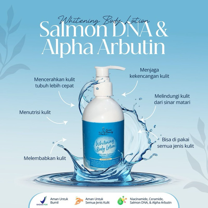 WHITENING BODY LOTION SAlMON DNA &amp; ALPHA ARBUTIN