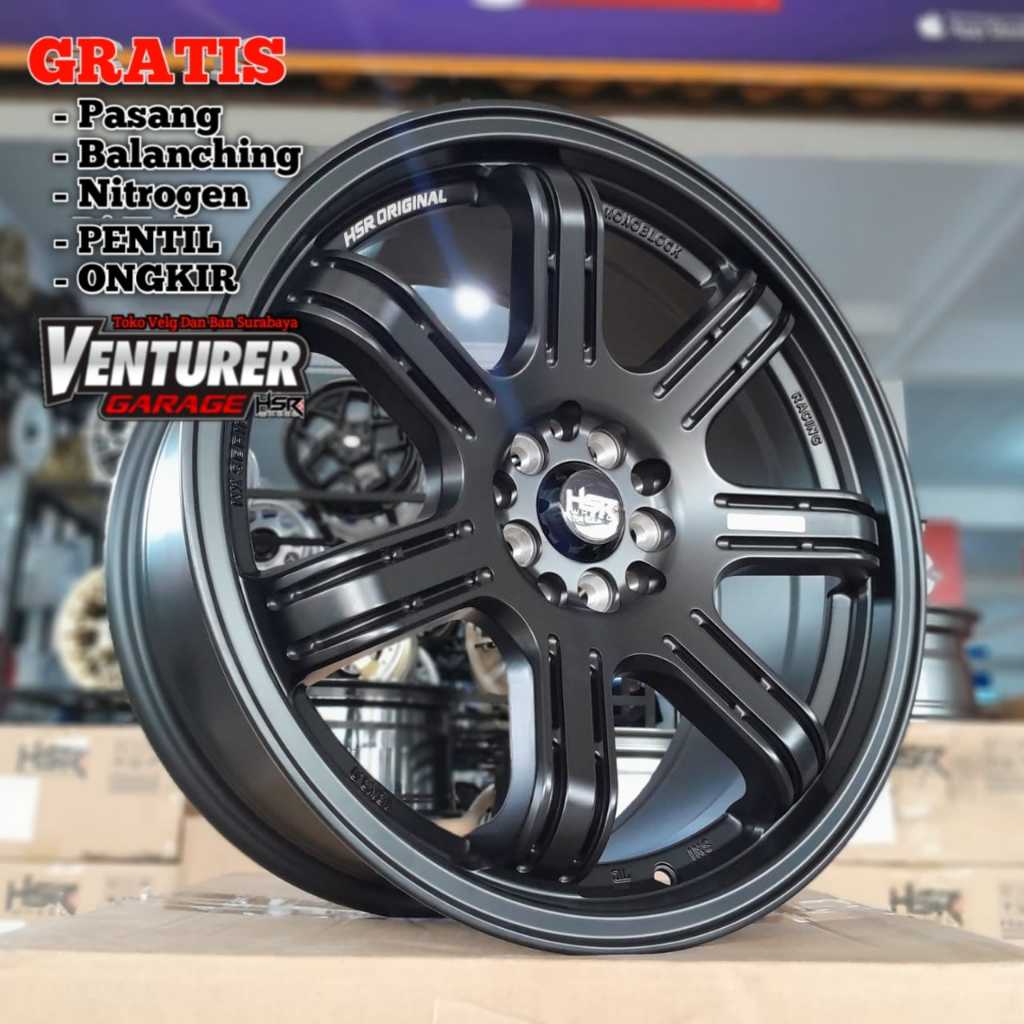 Velg Mobil Ring18 hsr wheel siak r18 velg racing ring 18 zenix, crv, luxio, xpander, dll