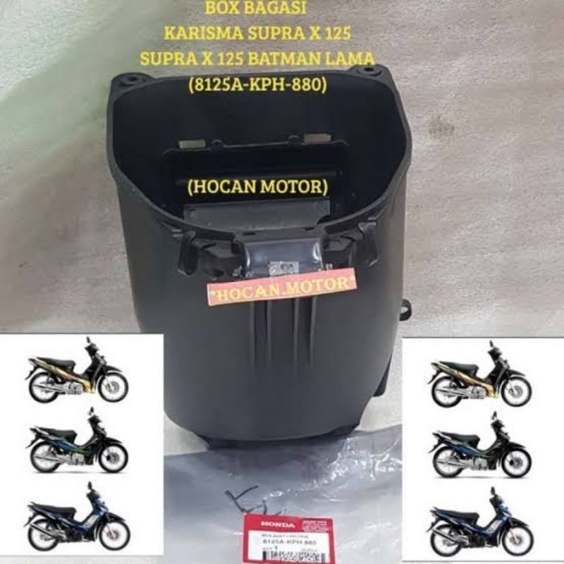 box bagasi Supra x125 karisma bok bagasi jok karisma Supra x 125