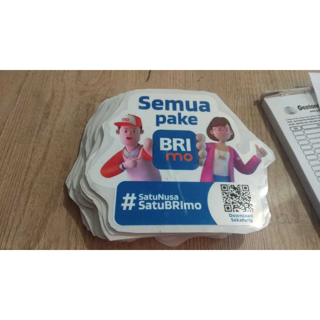 

Stiker BRI / Stiker Brimo / stiker semua pake BRIMO / stiker BRI / Bank BRI / Stiker Bank BRI stiker ukuran 8x10 stiker ukuran 8 cmx 10 cm
