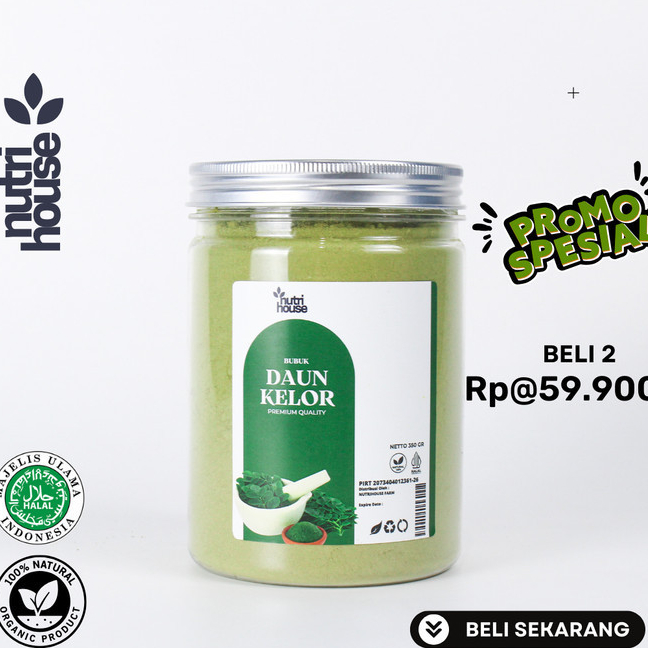 

Daun Kelor Bubuk Organik NutriHouse / Moringa Powder Premium