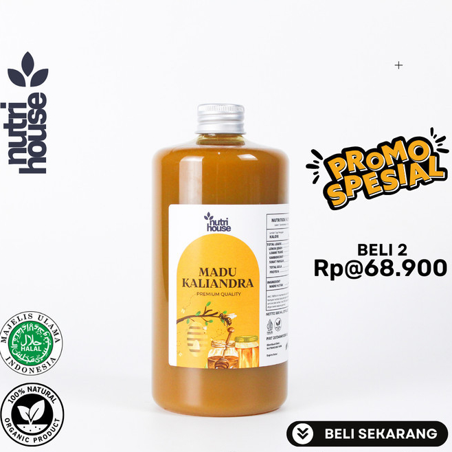 

Madu Kaliandra 650 gr Murni Asli 100 % Raw Murni Super