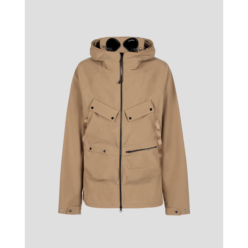 CP Company Shell R Goggle Jacket In khaki Original