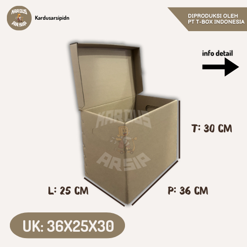

Kardus Arsip / Dus packing (UK 36x25x30 cm) Box File / Kotak dokumen
