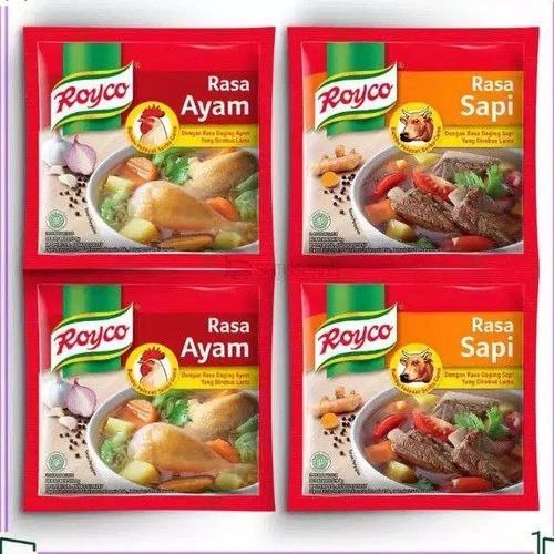 

Royco Bumbu Kaldu Penyedap Makanan Rasa Sapi dan Ayam Isi 12 x 8gr Royco Sachet Renceng