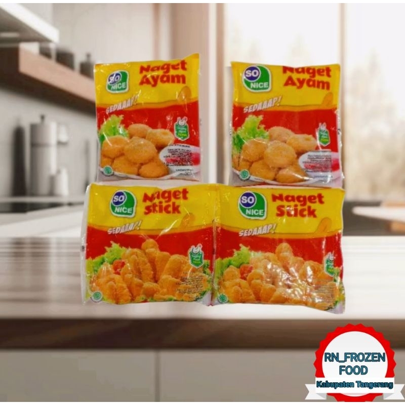 

RN_Frozen - SO NICE Nugget Ayam Bentuk COIN Berat isi 250 gram - Nugget Coin