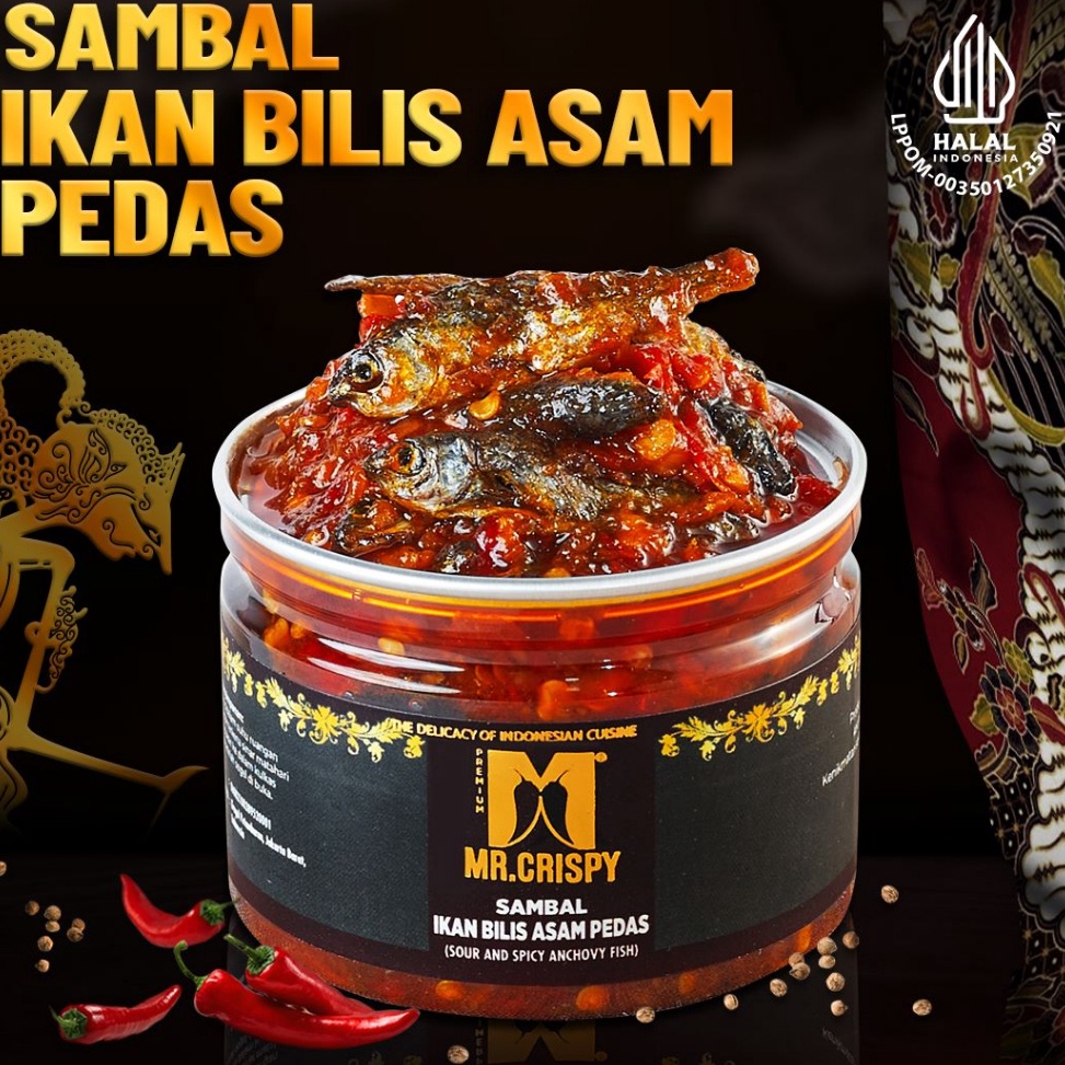 

COD TERMURAH Sambal Ikan Bilis Asam PedasSambel Mr Crispy
