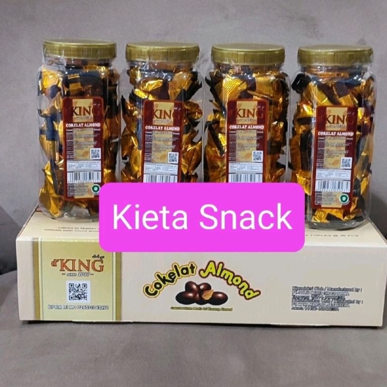 

XPRESS Cokelat DKing Almond 1 dus 4 toples