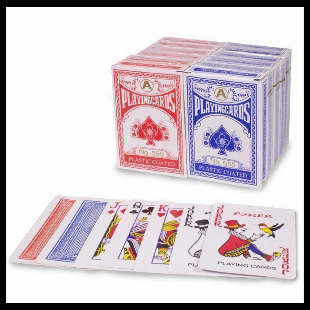 Kartu Remi Playing Card Poker Plastic Coated Waterproof Kartu Mainan Anak Dewasa Remaja