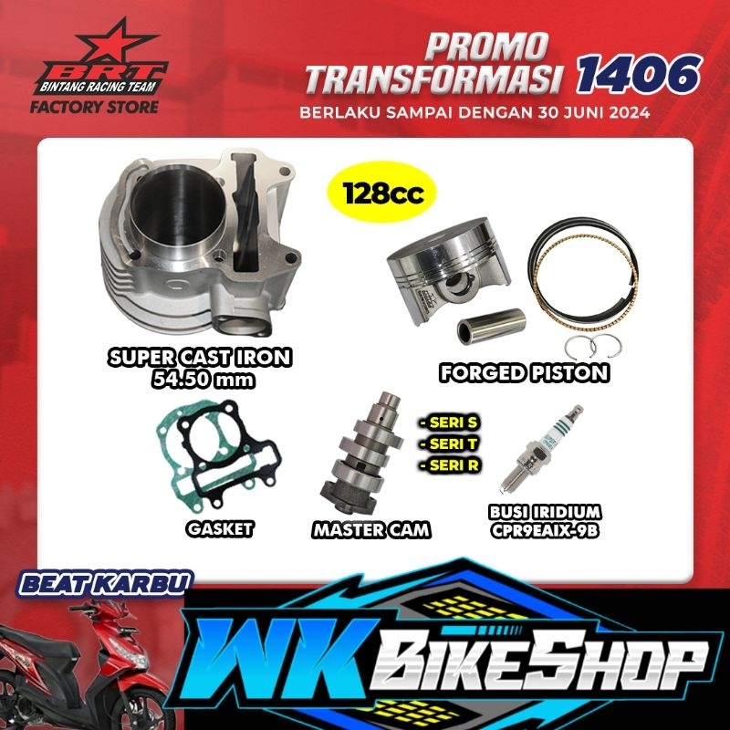 BLOK BRT BEAT KARBU SCOOPY KARBU SPACI SPACY KARBU CASTING IRON 54.50mm ( BLOCK PAKET BORE UP BOR UP