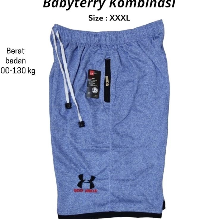 Pasti Populer  Celana Pendek Kolor Boxer Hawai Pria Jumbo Katok Kaos Baby Terry Harian