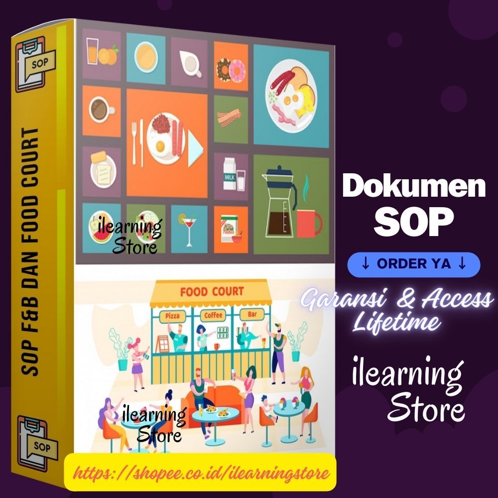 [SOP 34] FOOD & BEVERAGES dan FOOD COURT + FLOWCHART + DOCUMENT REQUEST + BONUS TEMPLATE LAPORAN KEU