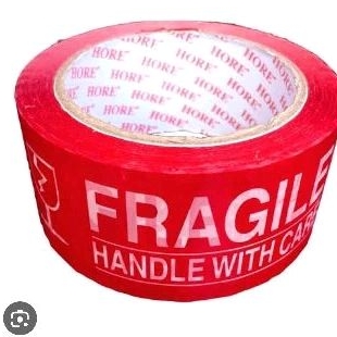

isolasi fragile 2 inch merah