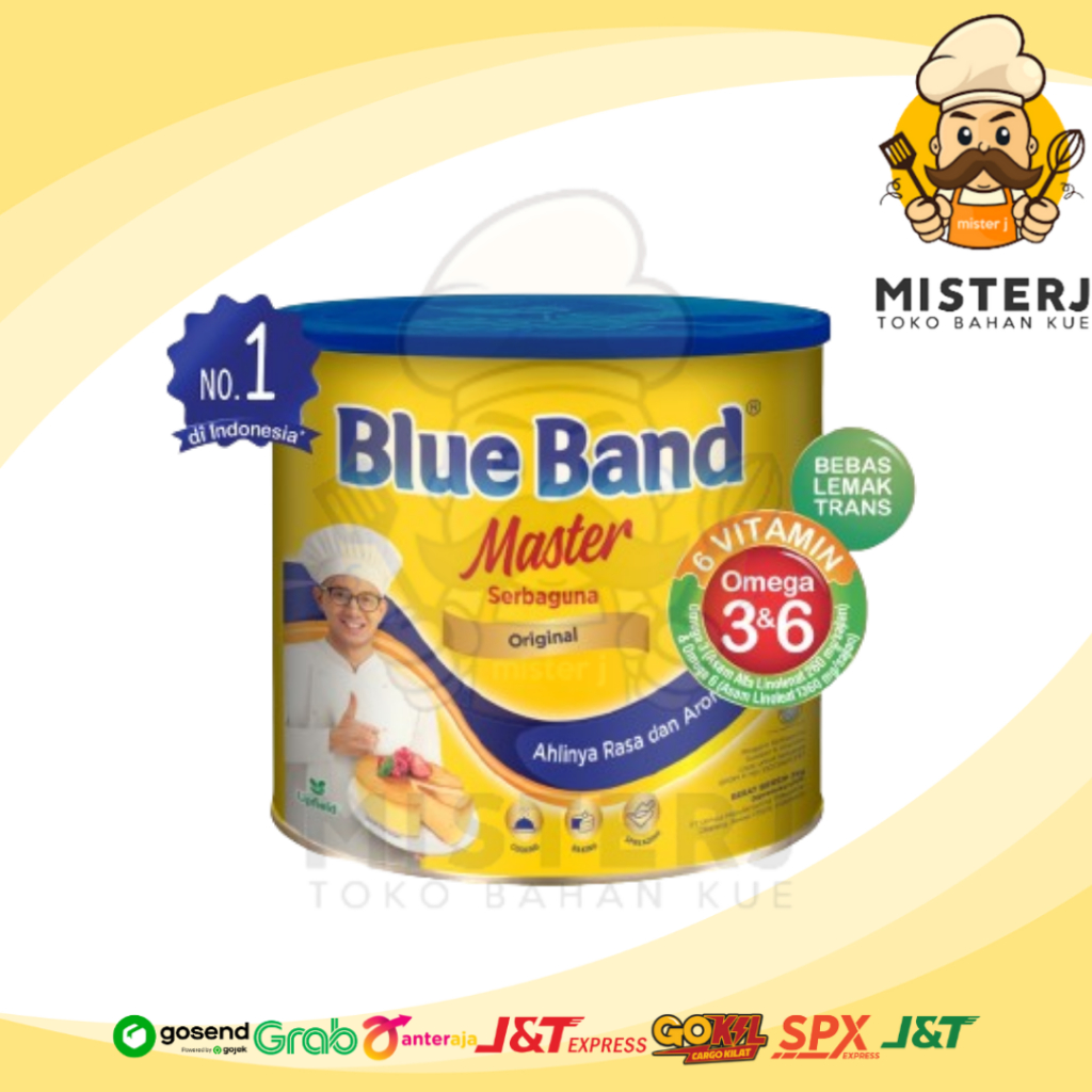 

Blue Band Master Serbaguna Margarine | 2 Kg | Kemasan Kaleng Asli Blue Band | Blueband