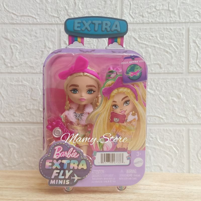 BarbieBarbie Extra Minis Travel Doll With Safari Fashion, Barbie Extra Fly