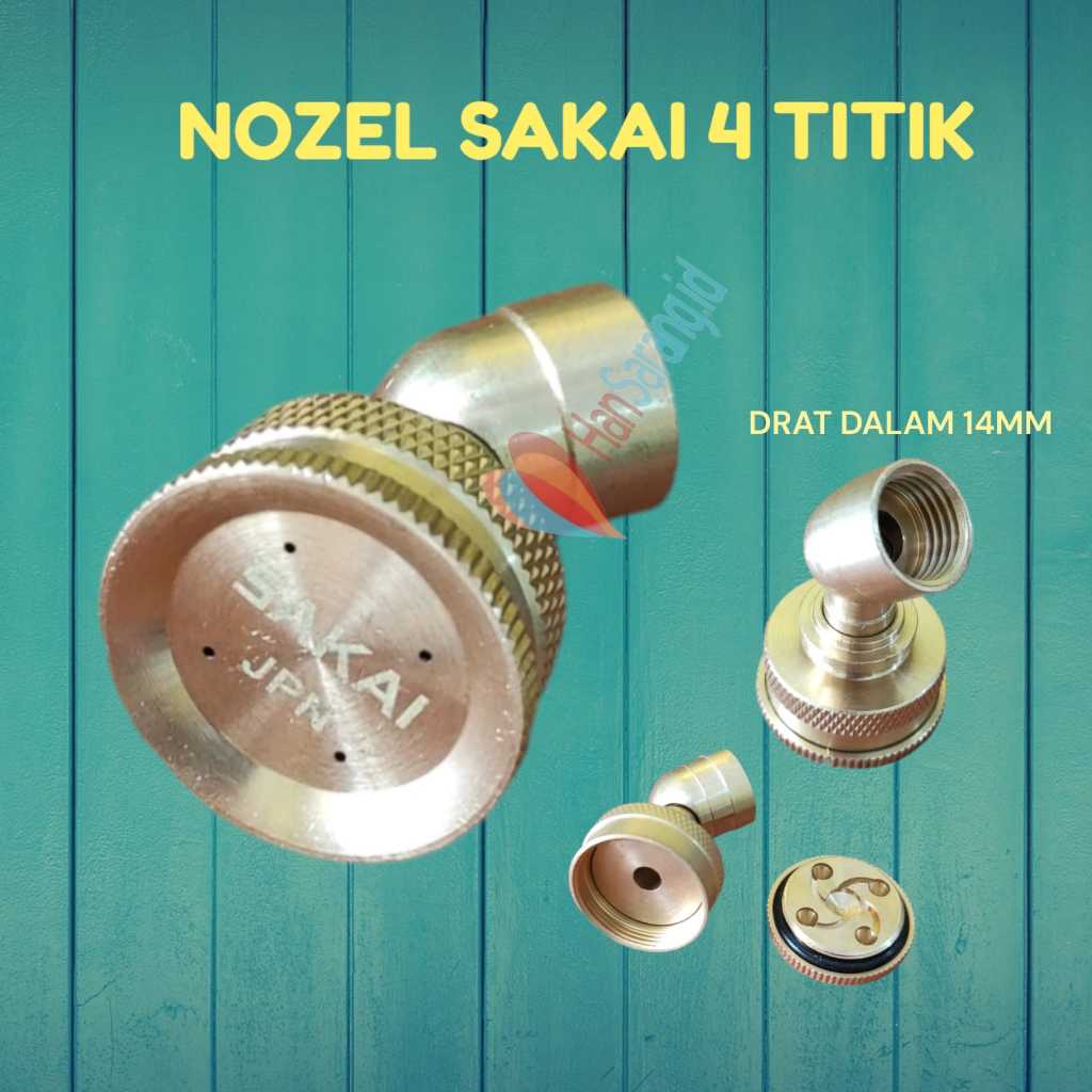 Spuyer Kuningan Nozzle Sprayer Lubang 4 DGW CBA BOOSTER MOTOYA NAGASAKI NAGAWA