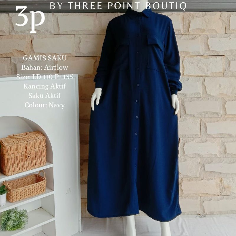 Gamis Saku 3point boutique
