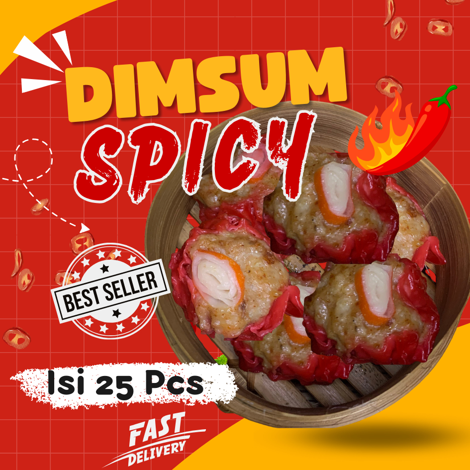 

Sensasi Pedas Dimsum Ayam Spicy, Isi 25 Pcs, Kelezatan Terjamin - FREE Saus
