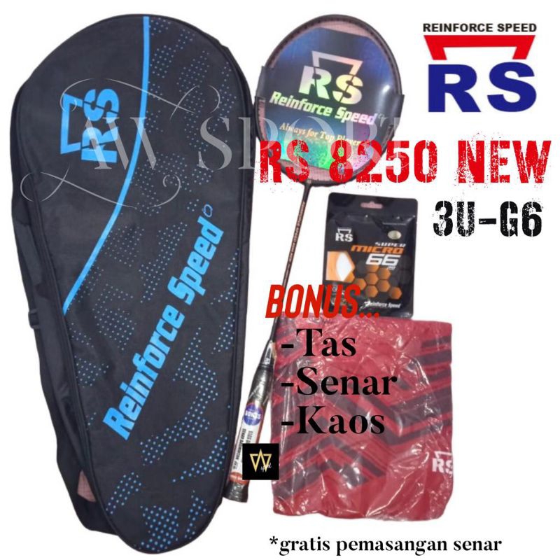 Raket Badminton RS Reinforce Speed 8250 NEW 3U G6 Original