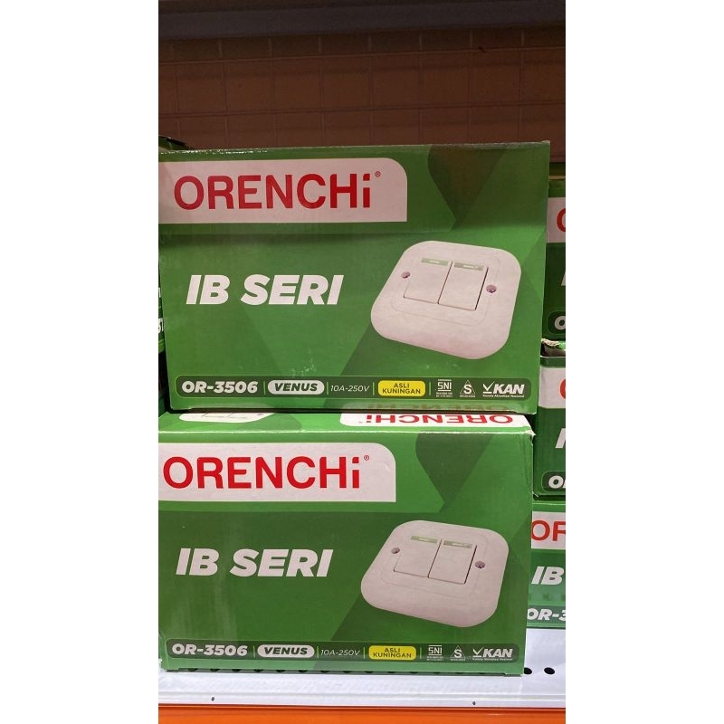 SAKLAR TANAM ISI 2 ORENCHI VENUS SAKLAR LISTRIK