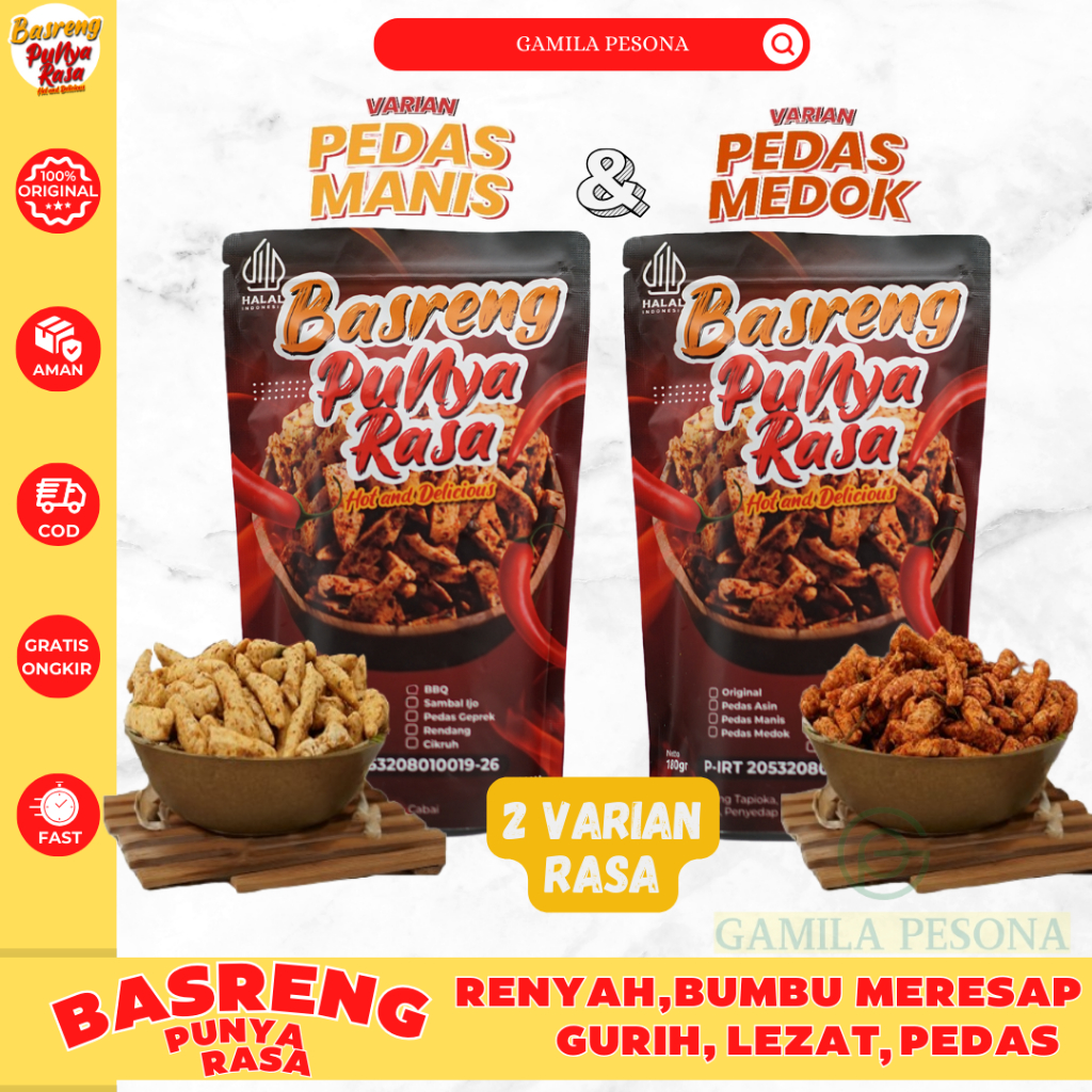 

Basreng Pedas Manis dan Pedas Medok Buat Kamu yang Suka Sensasi Pedas