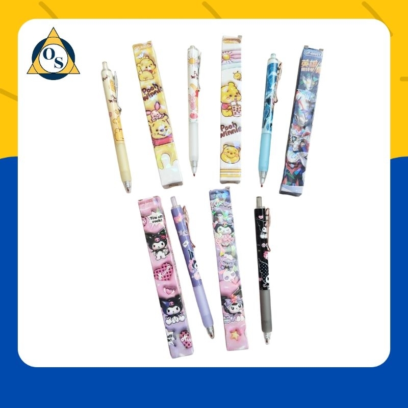 

PULPEN KARAKTER CETEK KUROMI, WINNIE THE POOH DAN ULTRAMEN