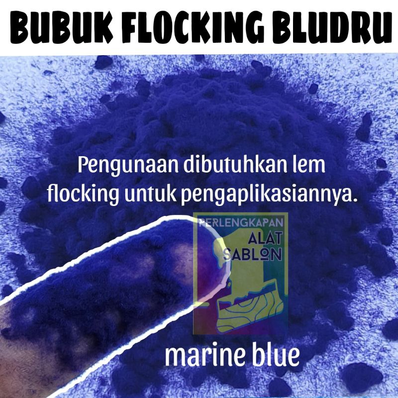 

BUBUK FLOCKING MARINE BLUE BLUDRU NYLON SERBUK 100GR