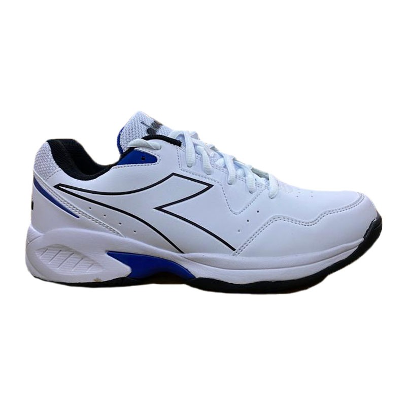 Sepatu Original Diadora Volee 6 White/Black/Deja Vu Blue Men's Shoes Original