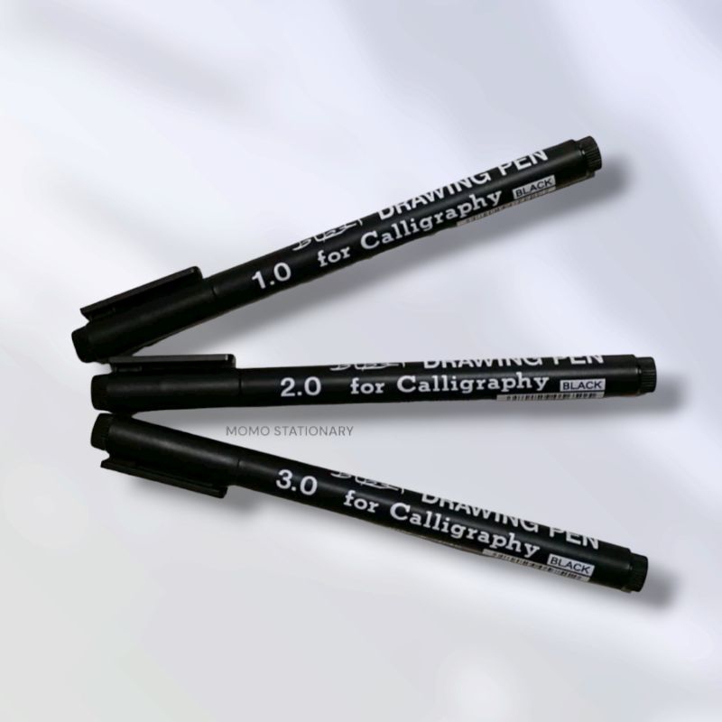 

pulpen kaligrafi/ drawing pen snowman hitam (1 pc)