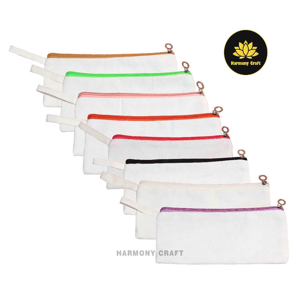 Lili Pouch kanvas polos tebal CUSTOM souvenir pernikahan, wedding, engagement aestetik