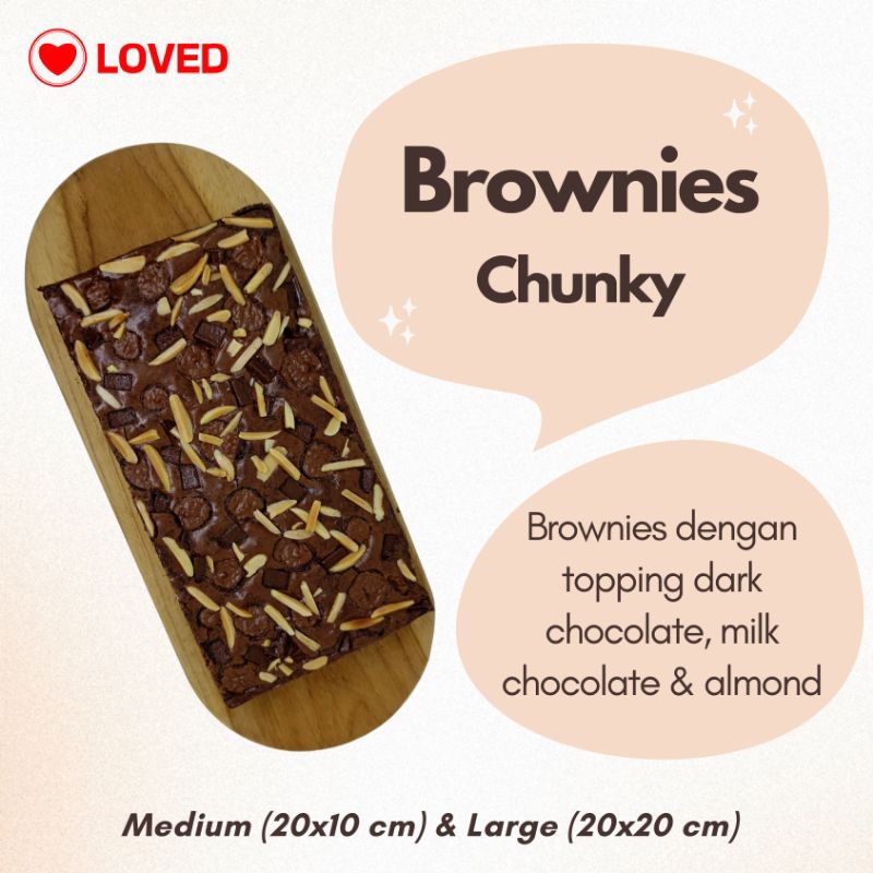 

Full Size Brownies : Chunky