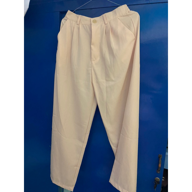 PRELOVED LOOSE PANTS ASOKA WARNA CREAM