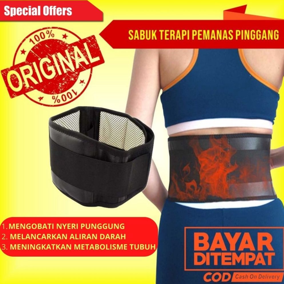 ART E69X PROMO COD corset belt  Sabuk Terapi Pinggang  Korset Pria  Sabuk Terapi Pinggang Tourmaline