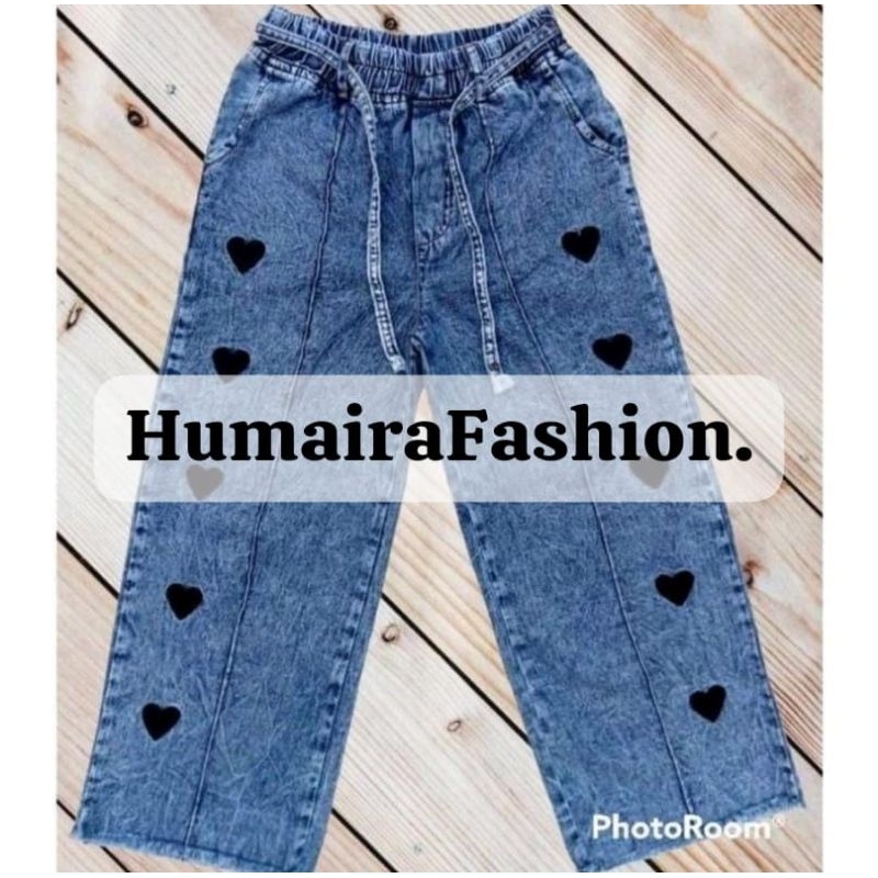 Kulot Jeans anak rawis love // kulot jeans love anak perempuan // jeans