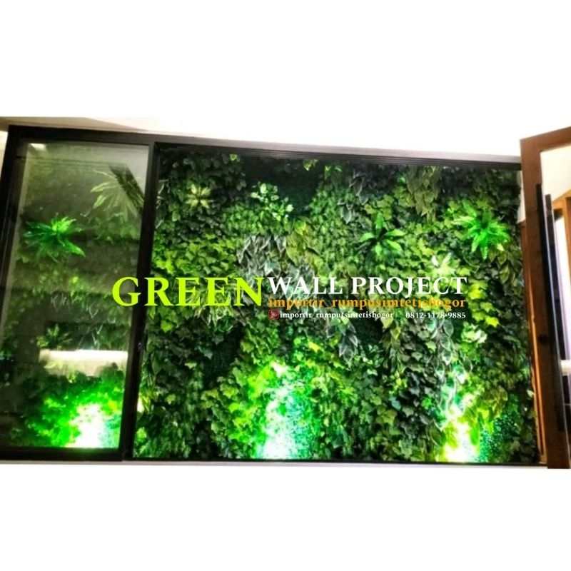 custom pembuatan vertical garden artificial vertical garden tanaman palsu