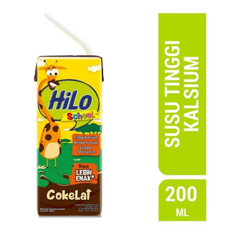 

HiLo UHT Susu Cair Chocolate 200 ml