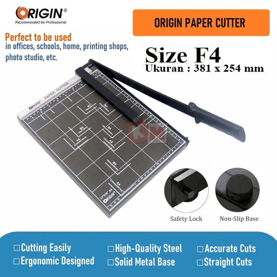 

Pemotong Kertas / Paper Cutter Origin F4 PCC-F4R