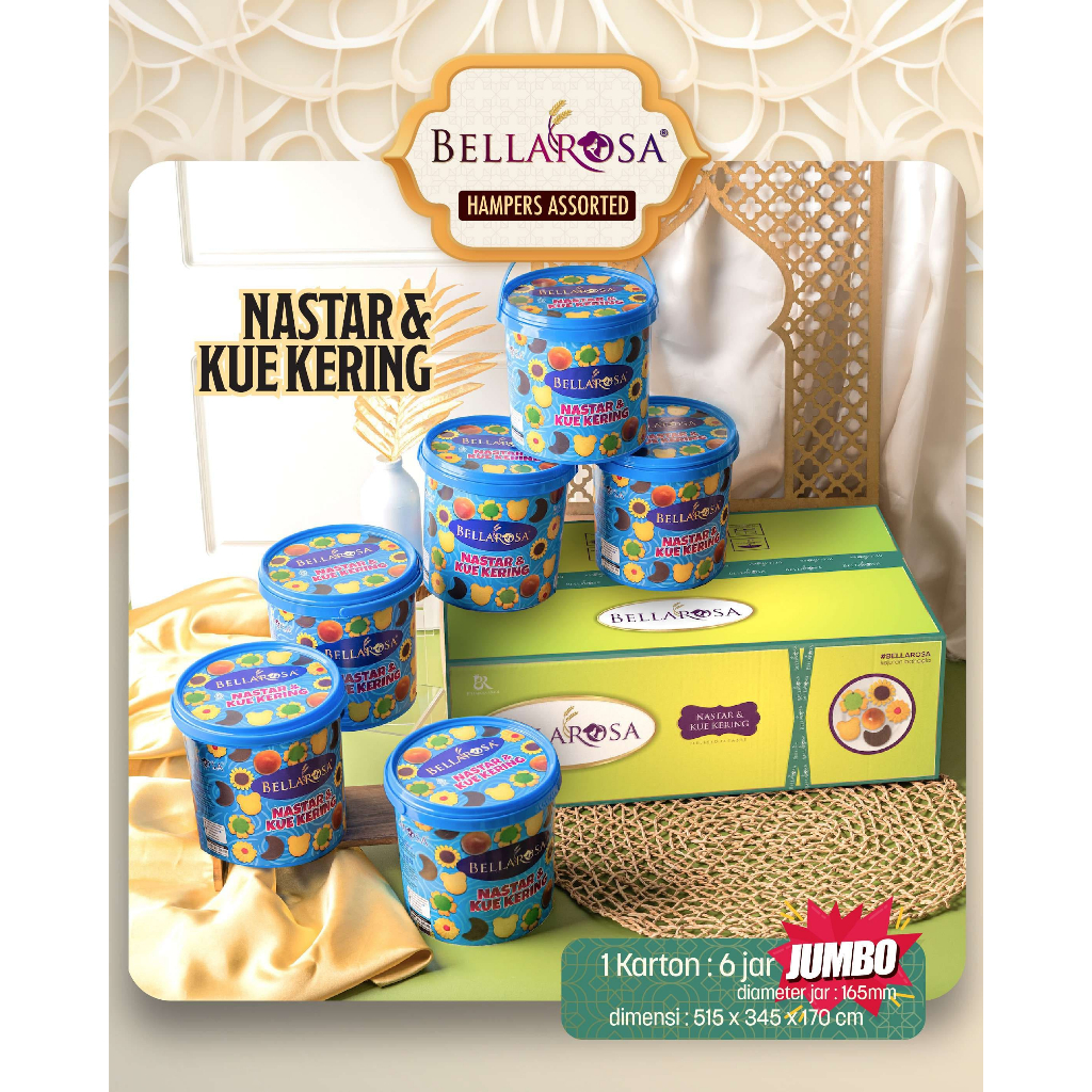 

Bellarosa Paket Nastar & Kue Kering Hampers Bingkisan Lebaran