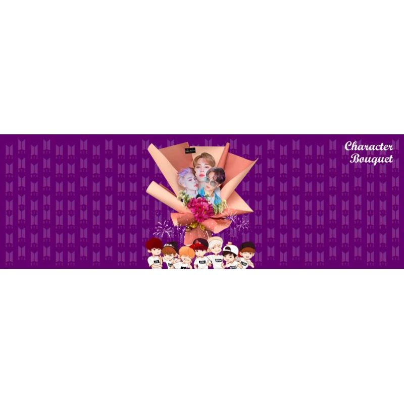 [BUNGA ASLI] Buket BTS | Buket foto | Buket Buket Bunga fresh | buket wisuda | buket lamaran | buket