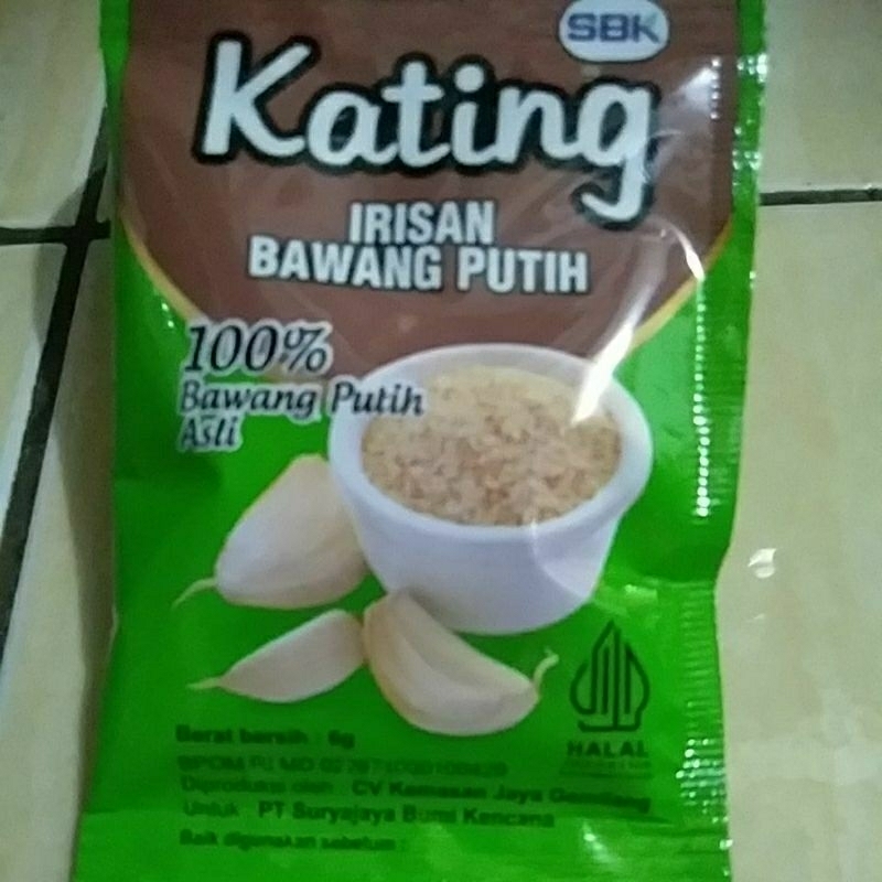 

kating irisan bawang putih 6gram