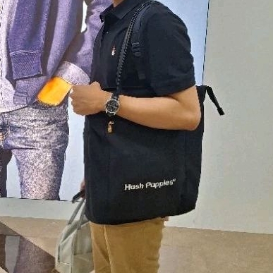 TAS TOTEBAG CANVAS HUSH PUPPIES (preloved)