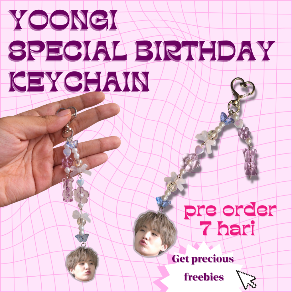 keychain suga bts | kpop  keychain | keychain lucu | keychain yoongi bts | gantungan kuci bts | yoon