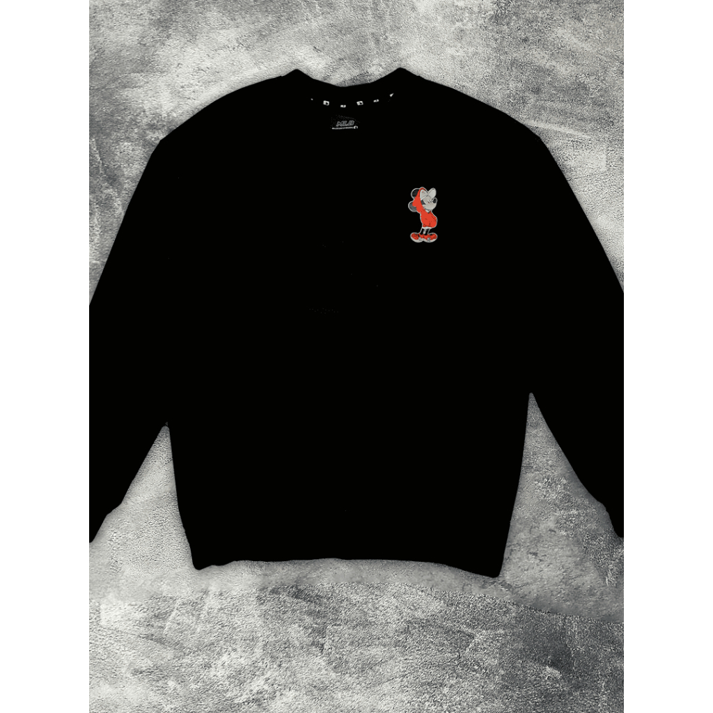 MLB x Disney Mickey Crossover Yankees Athleisure Casual Sports Long Sleeves Unisex Black (Second)