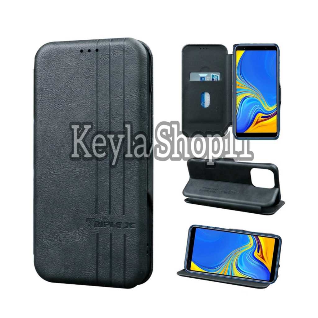 Case Flip Untuk SAMSUNG GALAXY A750/A7 2018 Flip Cover Magnet Kulit Dompet Motif 05 Casing HP