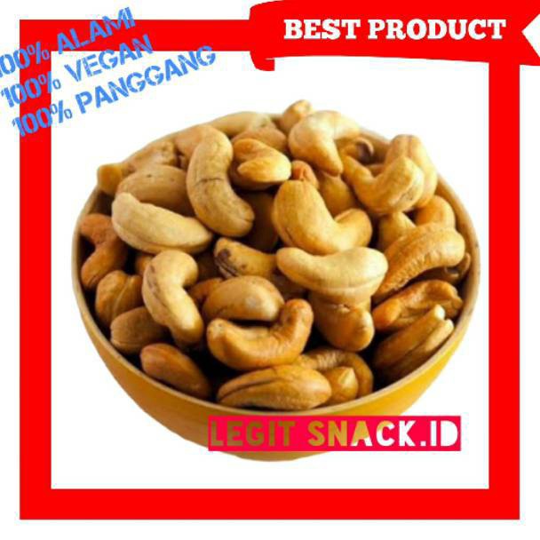 

VIRAL Kacang Mede Tawar Oven Mete Panggang Plain Roasted Cashew 2 Gram