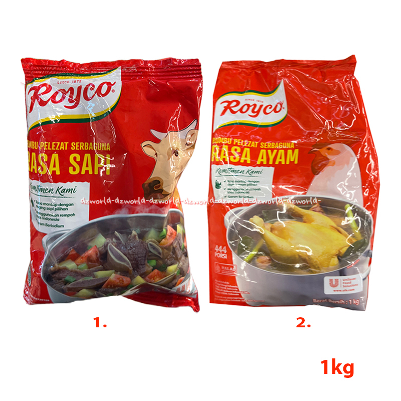 

Royco Rasa Ayam 1kg Bumbu Pelezat Serbaguna Roiko Bubuk Rasa Sapi