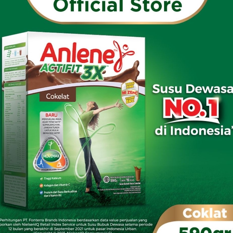 

Jangan Sampai Kehabisan Anlene Actifit 3X Susu Bubuk Dewasa Cokelat 59g Nutrisi Tinggi Kalsium Untuk Tulang Sendi dan Otot