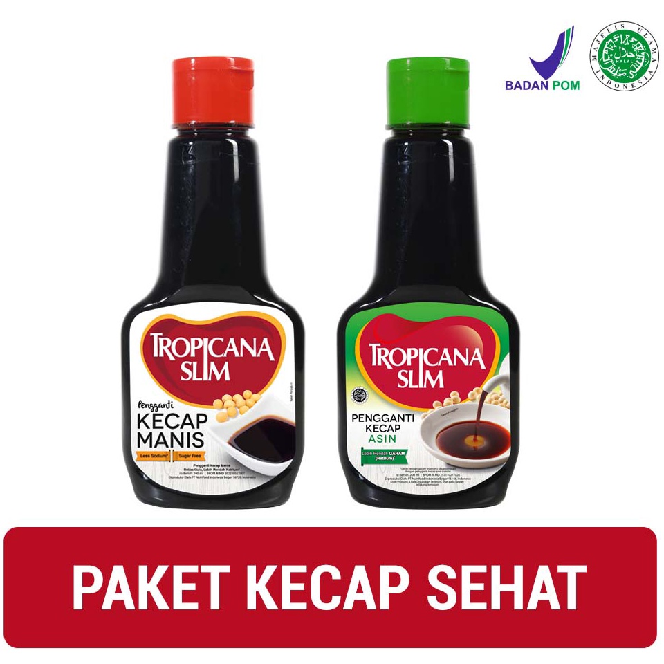 

GROSIR MURAH Paket Kecap Sehat Topicana Slim Kecap Manis Tropicana Slim Kecap Asin