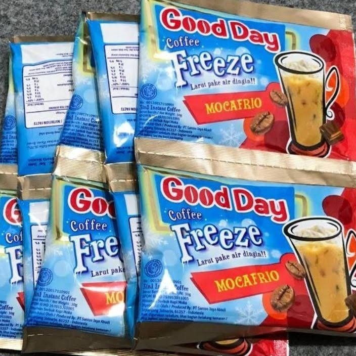 

Terlaku KOPI Good day FREEZE Mocafrio 3g RENCENG ISI 1