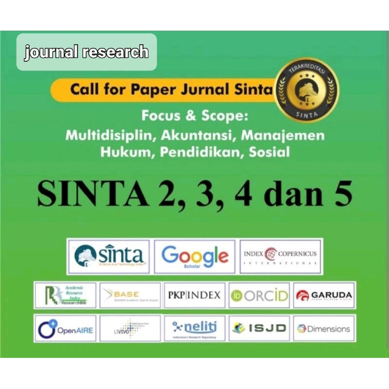 Jurnal Terakreditasi SINTA 2,3,4,5 Kemdikbud